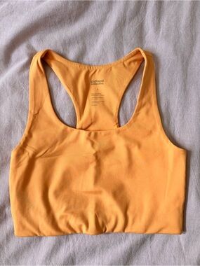girlfriend collective Orange Racerback Paloma Sports Bra